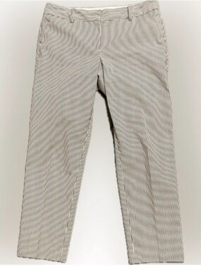 TALBOTS HAMPSHIRE ANKLE
PANTS - TEATIME STRIPE Size 8P